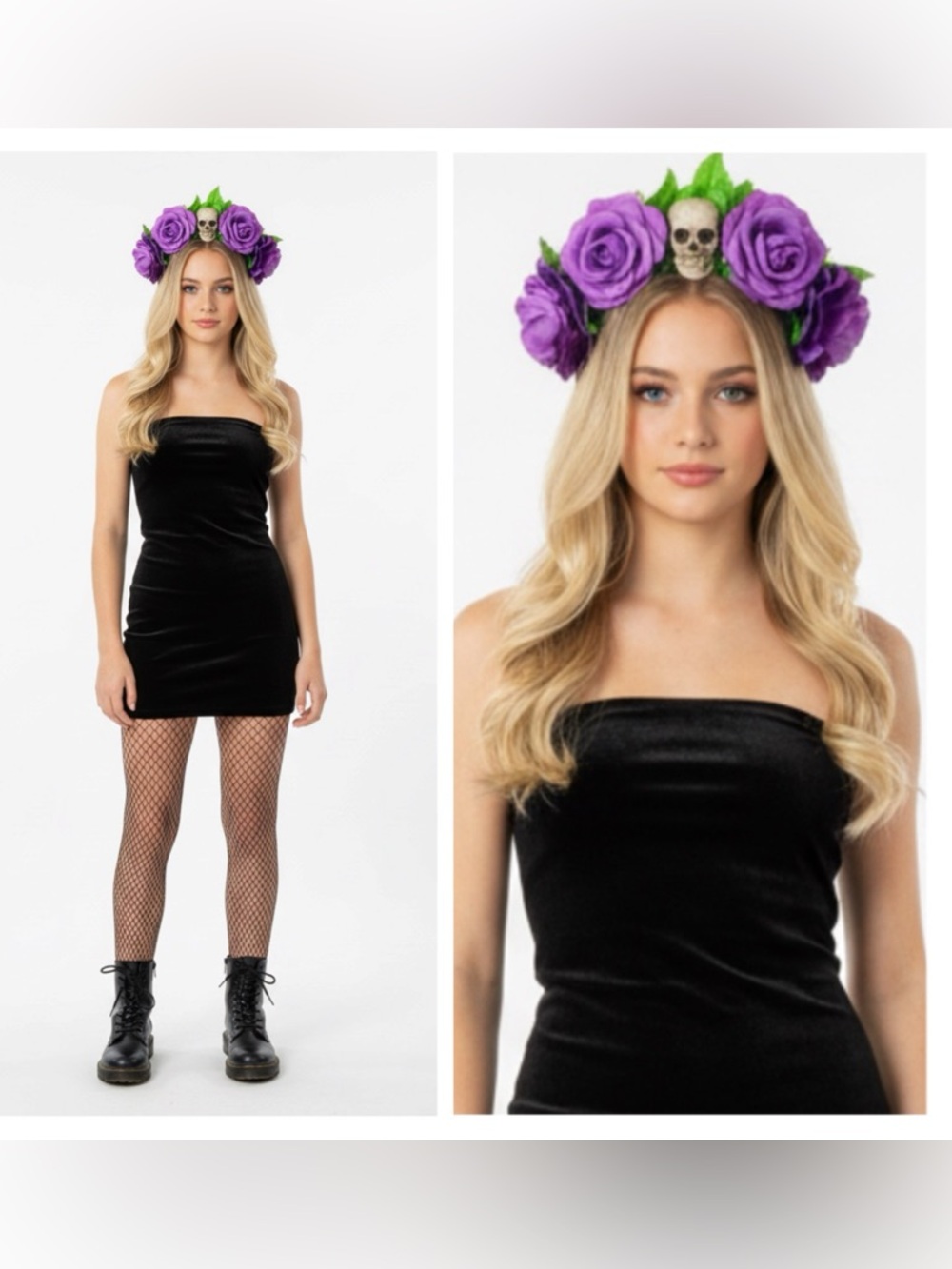 Prom Handmade Flower Crown Festival Skull Flower Crown